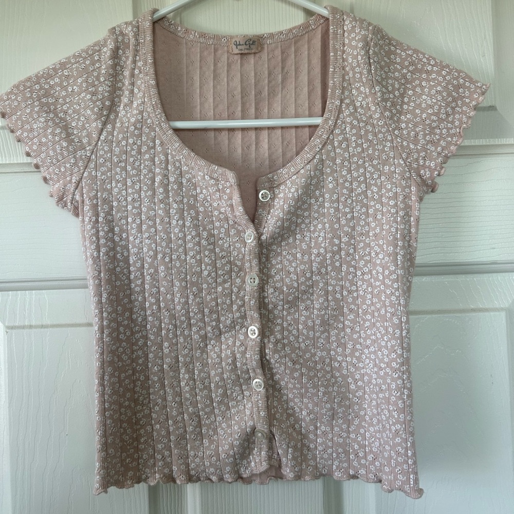 Peachy Pink Knit Top